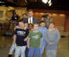 After show, Steve with students