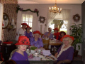L-R back table: Jennifer, Karen, Monte, Karen, Connie          L- R, front table: Carla, Betty, Kay