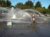 Salmon Springs Fountain next to the Portland Spriit