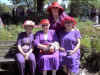 Crimson Crones (seated, l-r) Jill Schaffer, Betty Perry, Joy Kramer  (standing) Jill Davis