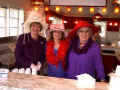 Princess Jill, Rachael (daughter of our Duchess Joy), and Joy all ready to serve ice cream & cookies before the show starts.