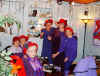 Seated, left to right: Queen Dot, Thelma, Queen Bernita with scarf.   Standing, L-R: Sandy McGee, Queen Jill, Queen Karlene 