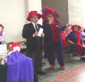 Playing our kazoos and singing For He's A Jolly Good Fellow after he read the City of Beaverton proclamation.